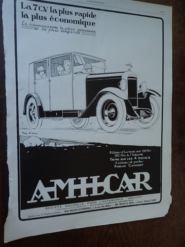 Amilcar car illustrated - car,