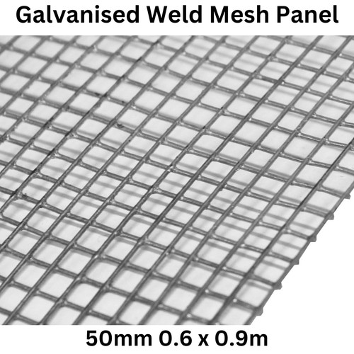Galvanised weld mesh panel - weld,