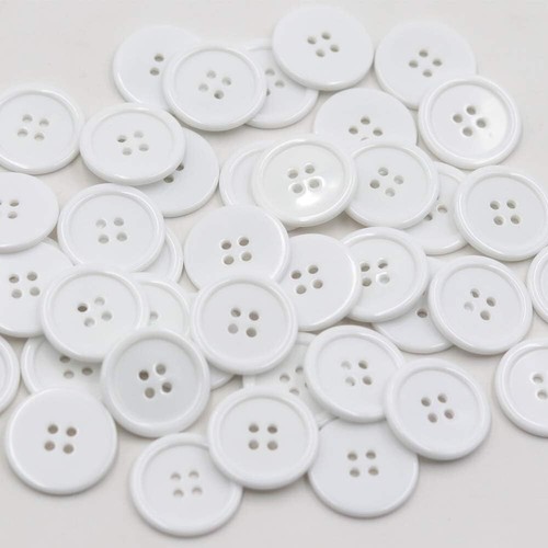 Round resin coat buttons 25mm - round,