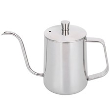 600ml Coffee Drip Kettle 304 Stainless Steel Slender Spout Thicken Coffee Pot