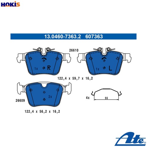 Brake pad set disc - brake,