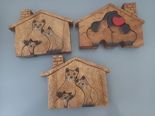 Wooden puzzle brain teaser - wooden,