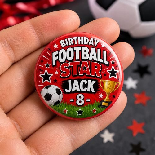 Personalised football birthday - football,