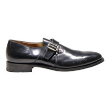 CHARLES TYRWHITT Monk Shoes Black Leather Mens UK 9.5