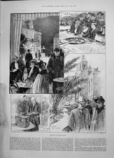 Old 1891 Monte Carlo France Casino Roulette Tables Gambling Fred Pagr Victorian