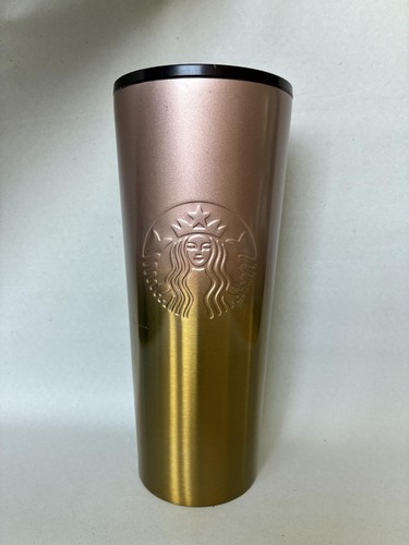 Starbucks tumbler 24oz gold - starbucks,