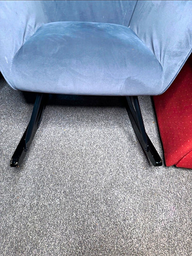 Grey upholstered rocking chair - grey,