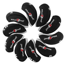 10Pcs Top Quality Black Wilson Staff Golf Neoprene Golf Iron Covers Headcover