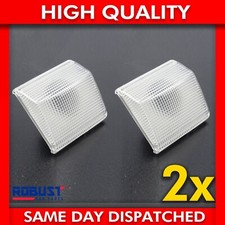 2X LEFT & RIGHT SIDE INDICATOR LIGHT LAMP LENS FOR RENAULT CLIO MK3 (2005-2012)