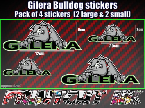 Gilera bulldog stickers - gilera,