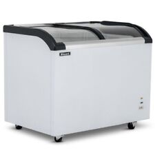 NEW BLIZZARD CURVED GLASS LID CHEST FROZEN FOOD ICE CREAM DISPLAY FREEZER 220L