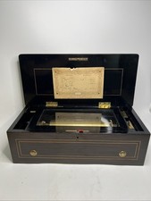 Antique Swiss Musical Box Langdorff & Fils 19th Century Working Rare