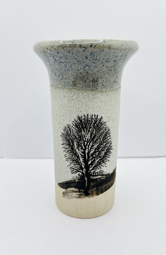 Mocha ware studio pottery vase - mocha,