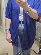 Ladies Cobalt Blue Kimono
