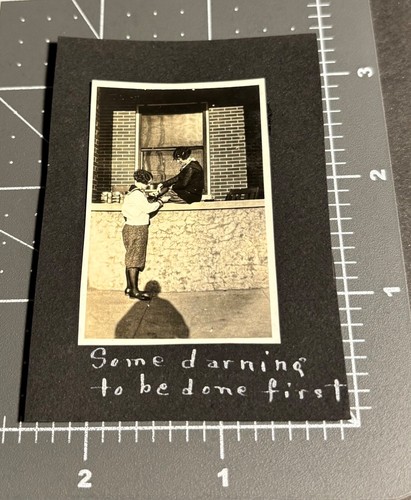 1920s women darning stockings - women,