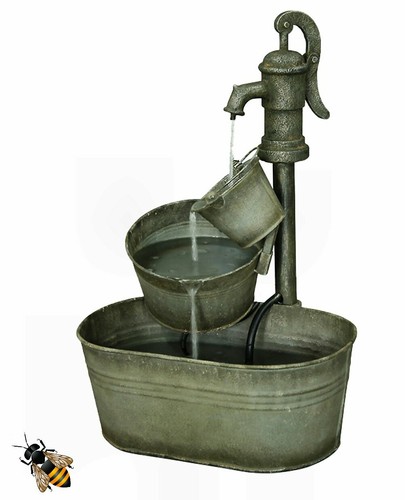 Water feature bucket cascade - water,