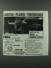 1986 Emco Rex 2000 Jointer