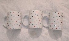 3 X White & Spotty coloured