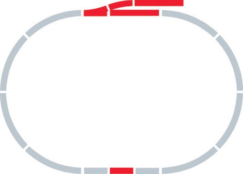 Hornby r8221 gauge track - oo,