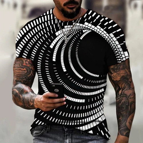 Mens geometric graphic t - mens,