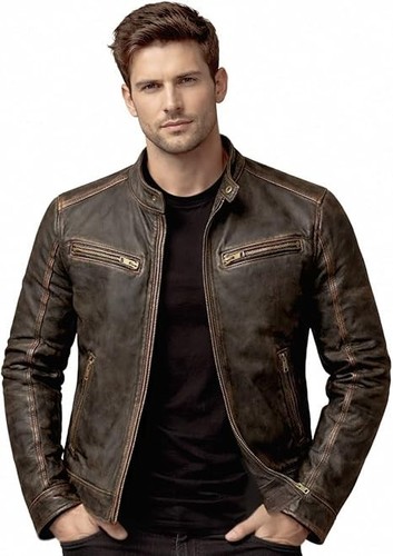 Mens genuine leather winter - leather,