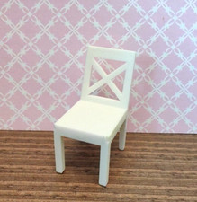 Cross Back Dining chair white