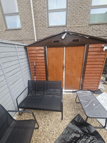Garden shed brown apex - garden,