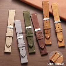 Soft Suede Leather Watch Strap