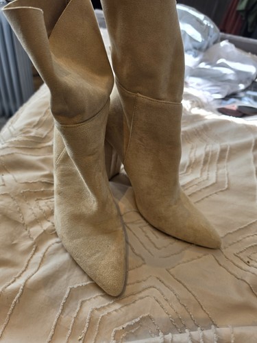 Cream boots - cream,