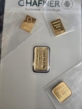 4 x 1g Fine 999.9 Gold Bars