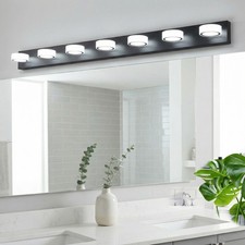 52'' Black Vanity Light 7