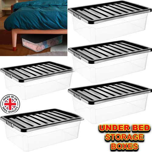 32l underbed storage boxes - 5x,