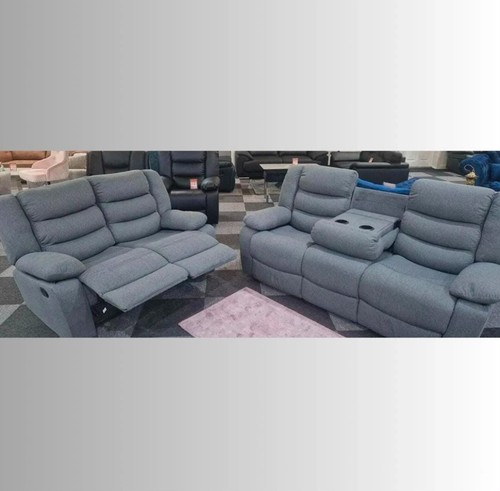 Roma linen recliner sofa 3 - roma, 3+2