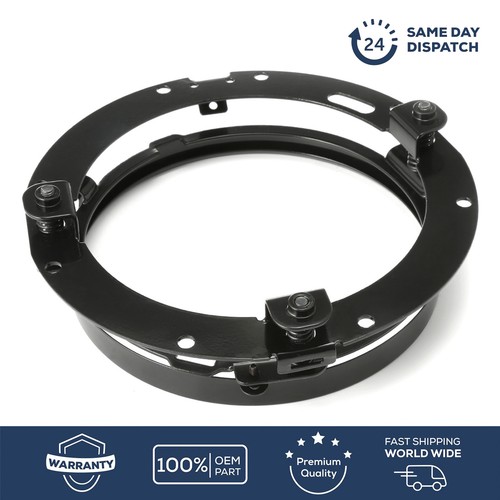 Black round headlight mount - 7",