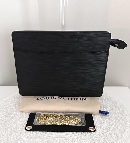 Louis vuitton black epi - black,