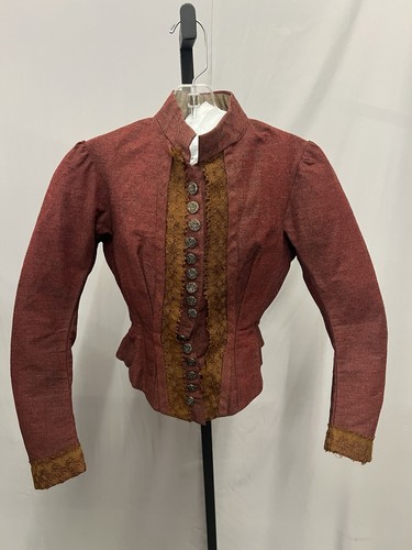 1880 winter wool bodice - winter,