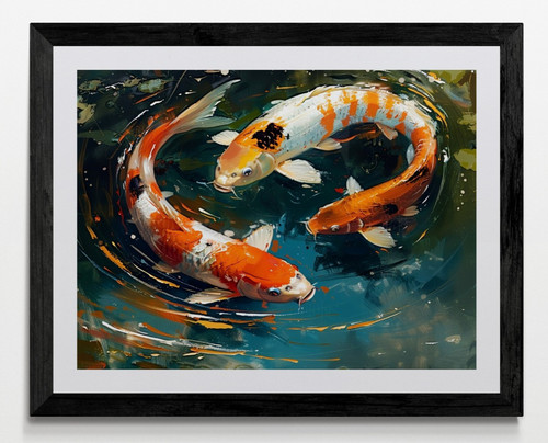 Japanese koi carp fish - japanese,