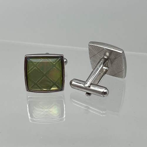 Vintage men square cufflinks - vintage,