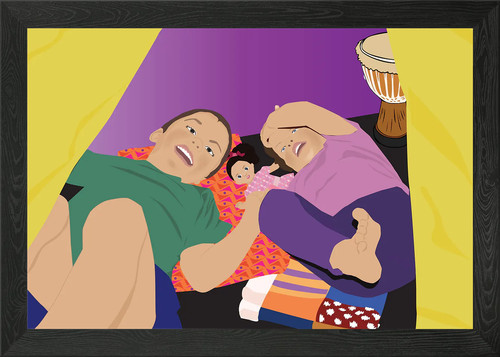Playing tent framed wall - tent,