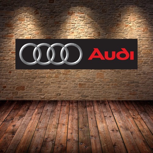 Audi black banner garage - ,
