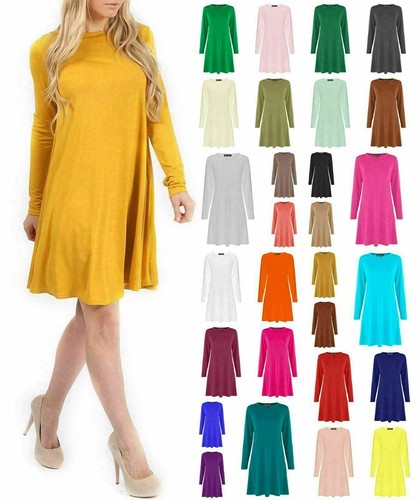 Womens long sleeve plain - womens,