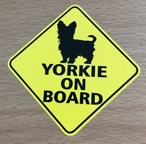 Yorkie board sticker - on,