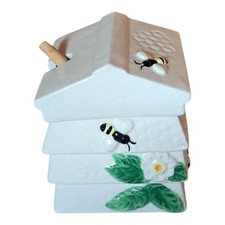 Beehive Honey Pot Lidded With