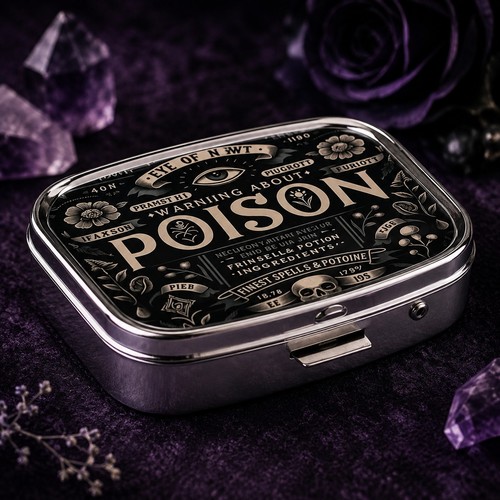 Poison apothecary pill box - apothecary,