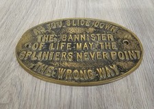 IRISH BLESSING BRASS PLAQUE