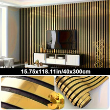 3D Silver Gold Stripe