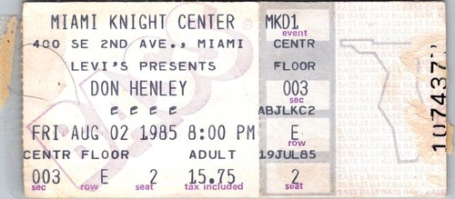Don henley concert ticket aug - don, ticket,