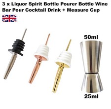 3 x Liquor Spirit Bottle