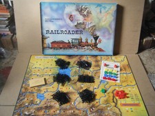 Vintage (RAILROADER) Wild West Railway board game. By Waddingtons 1963. Complete