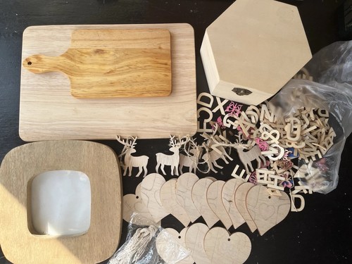 Wooden blanks craft - (598),